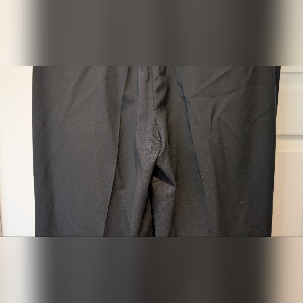 Veronesi Italy NWT Men's Black 100% Wool Wide Leg Palermo Pants Size 38 Unhemmed - Picture 8 of 16